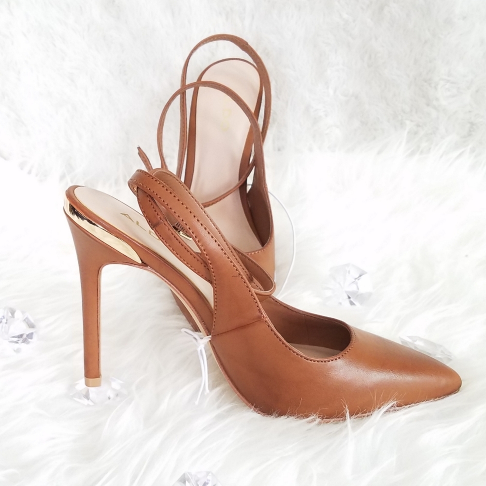 ALDO BROWN SOPHISTICATED CHAVONNES ANKLE STRAP